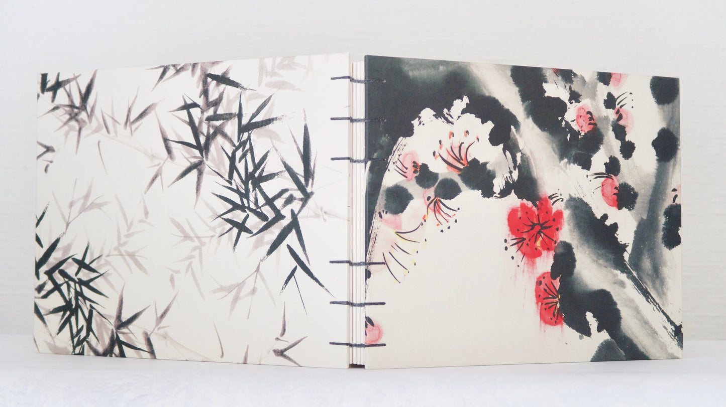 Carnet d'aquarelle personnalisable fait main, format A4 portrait ou paysage, papier Arches 300 g, reliure copte, fabriqué sur commande
