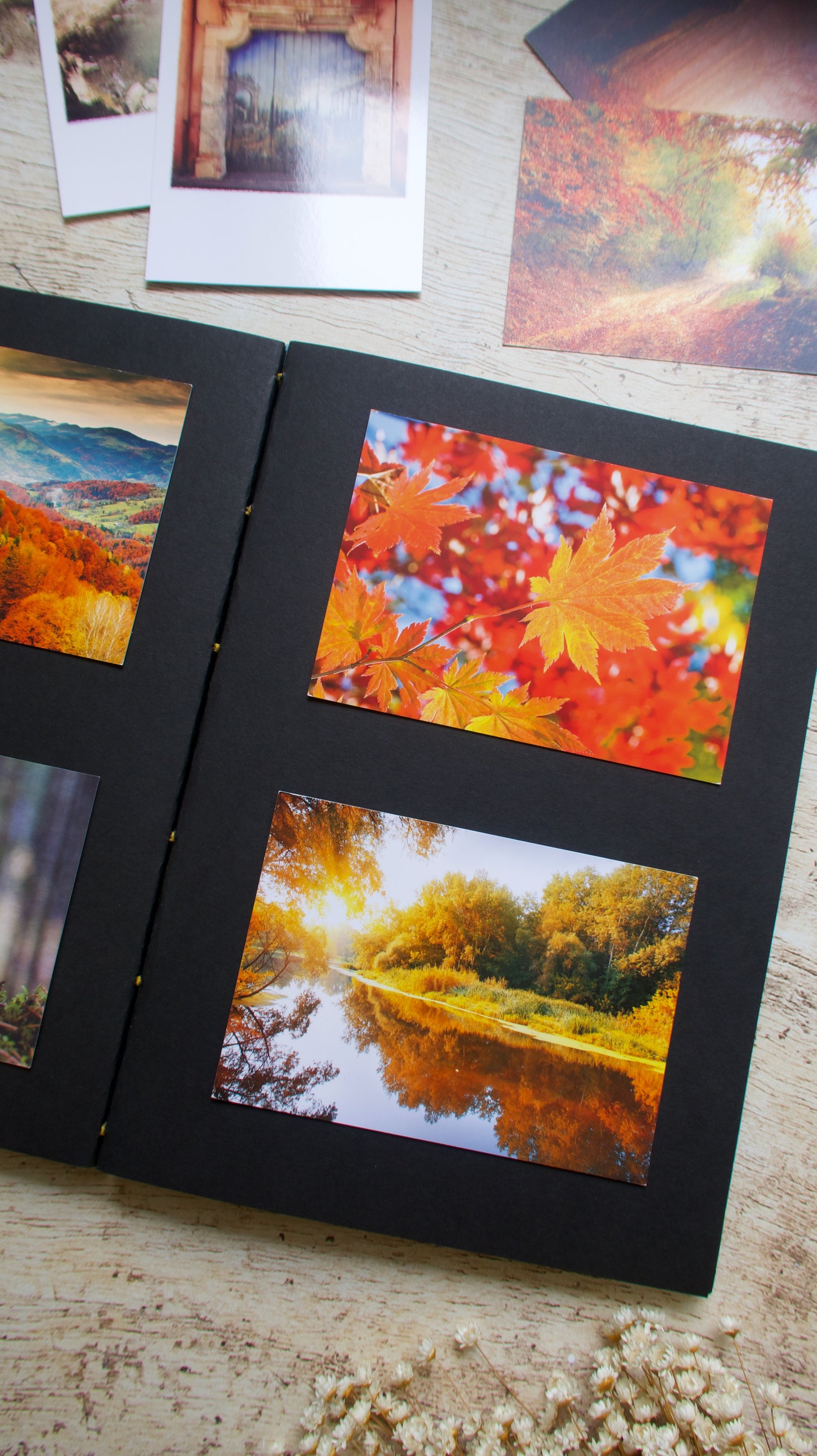 Album photos A4 portrait personnalisable – reliure copte – fait main