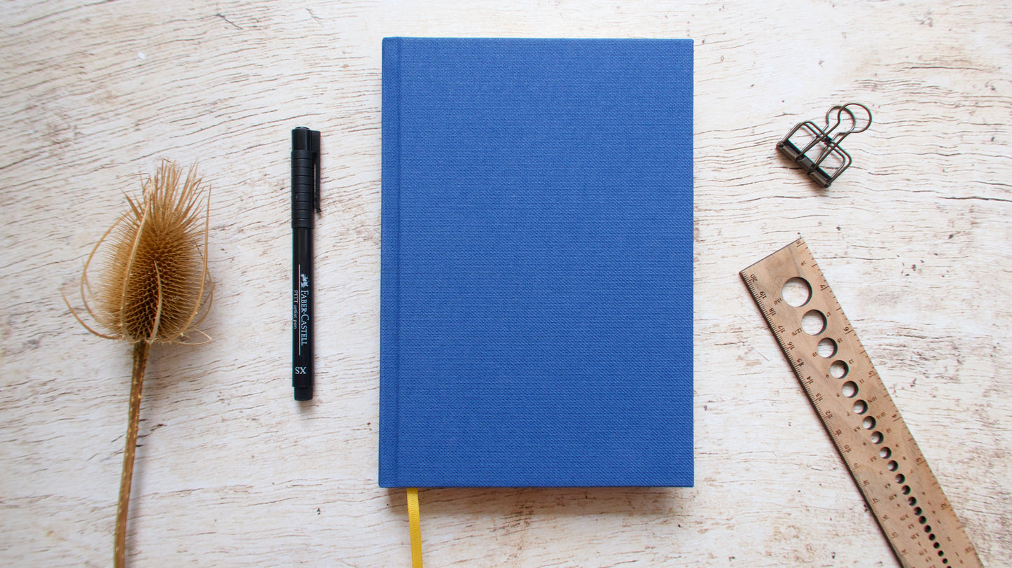 Agenda perpétuel personnalisable, couverture au choix, format moyen ou A5, fait main