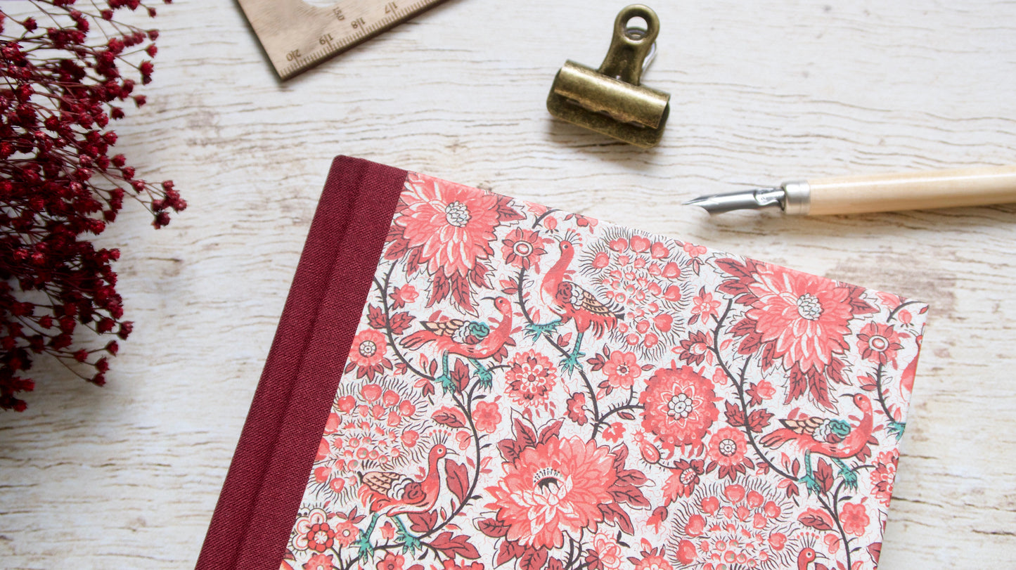 Agenda perpétuel personnalisable, couverture au choix, format moyen ou A5, fait main
