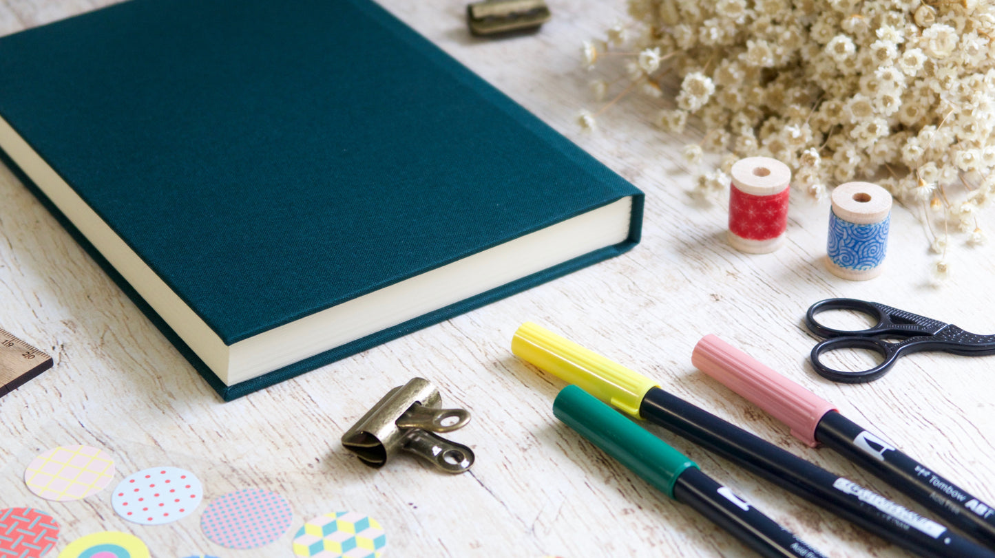 Bullet journal A5 personnalisable, couverture au choix, carnet à points fait main sur commande