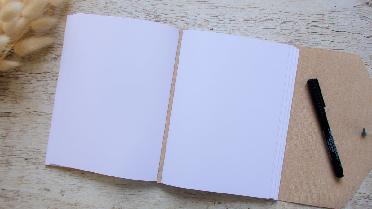Carnet en liège A5 à motifs au choix, journal d'écriture fait main