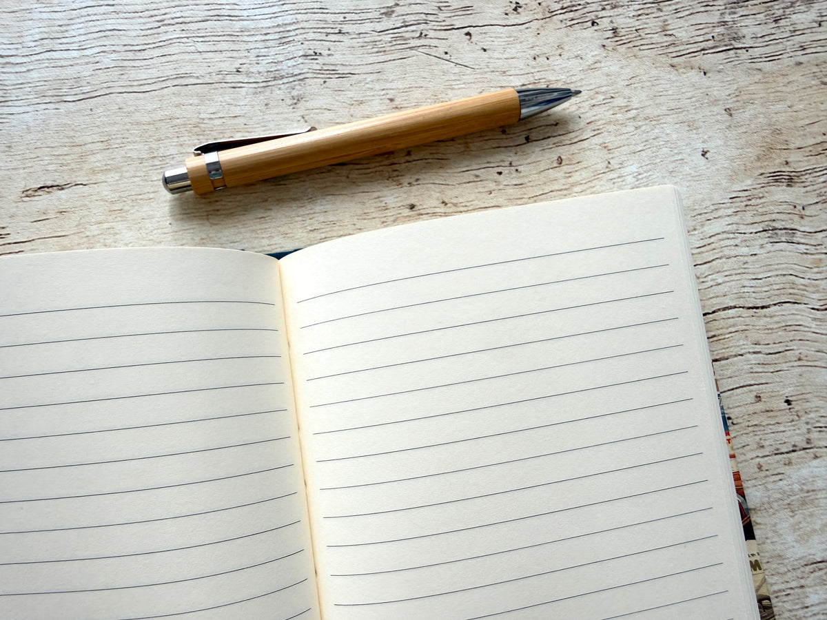 Carnet de notes format moyen épais, fait main, couverture au choix