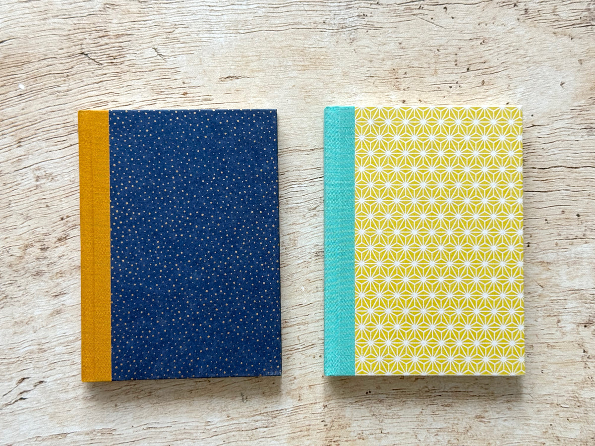 Carnet de notes moyen fin, fait main, couverture au choix
