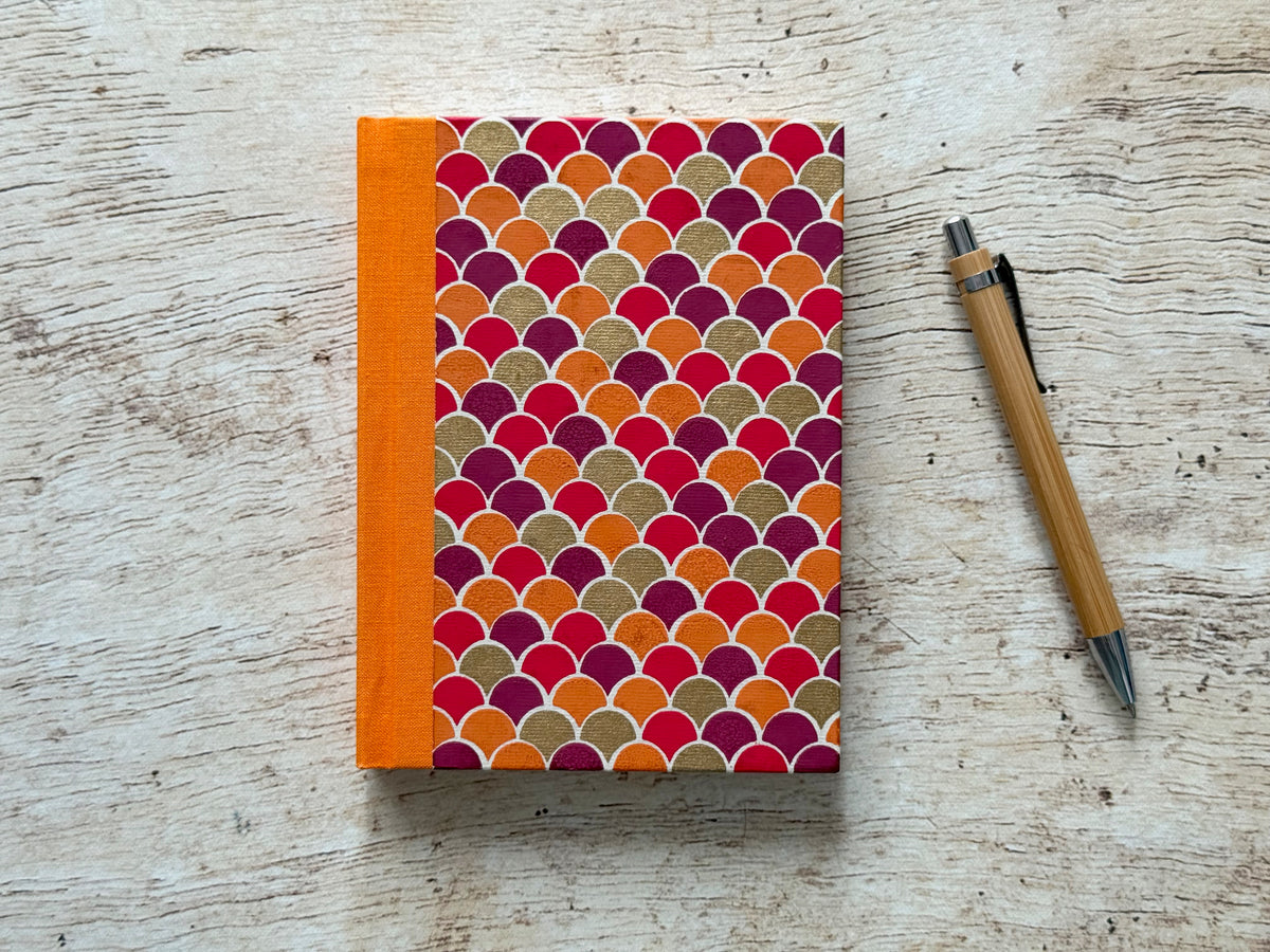 Carnet de notes format moyen épais, fait main, couverture au choix