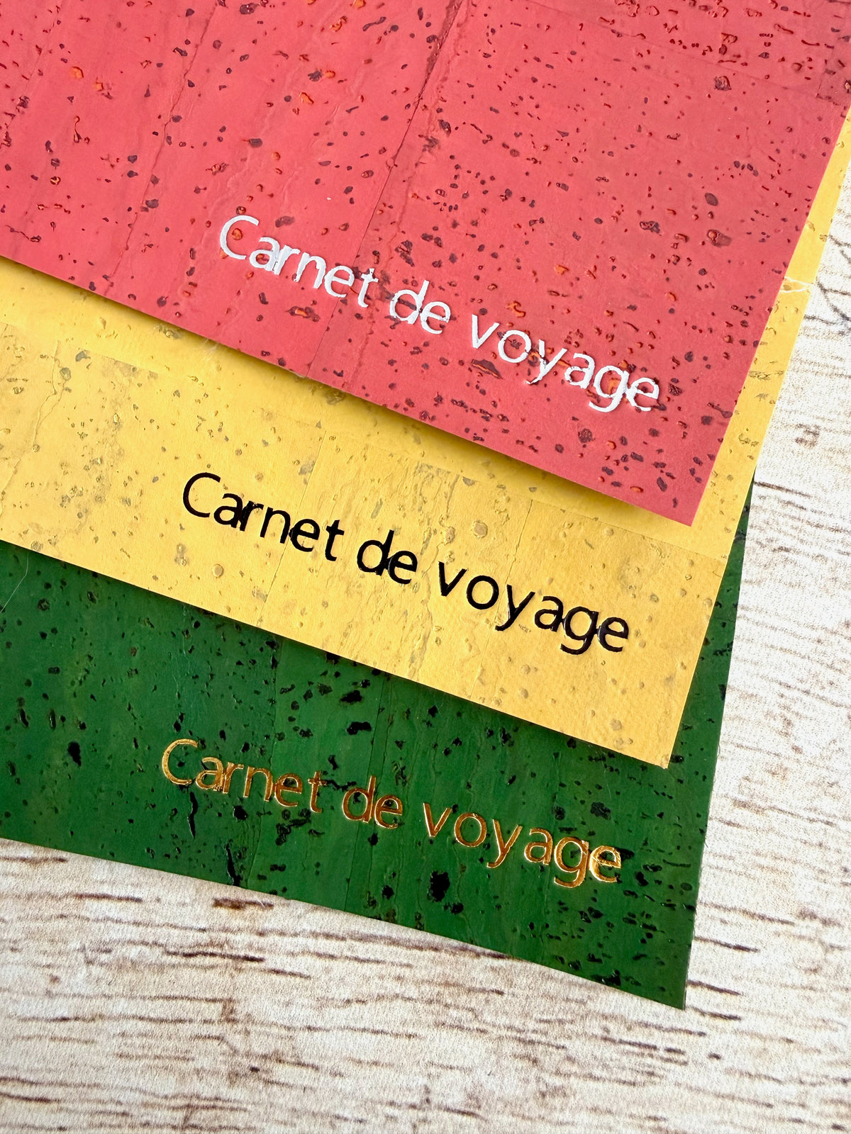 Protège-carnet rechargeable personnalisable en matière végétale, format, couleur et finitions au choix