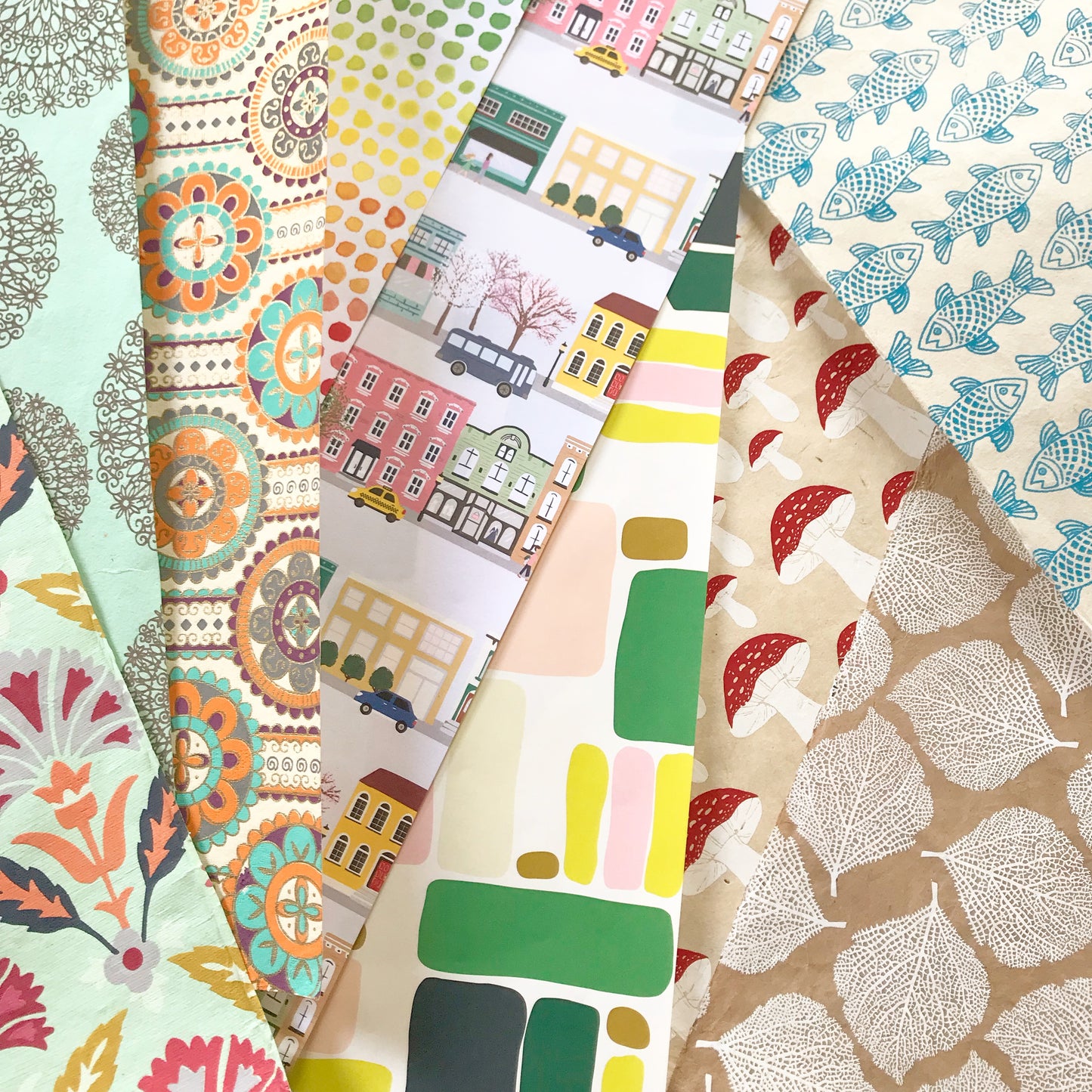 Pack de chutes de papiers décoratifs, scrapbooking et junk journal