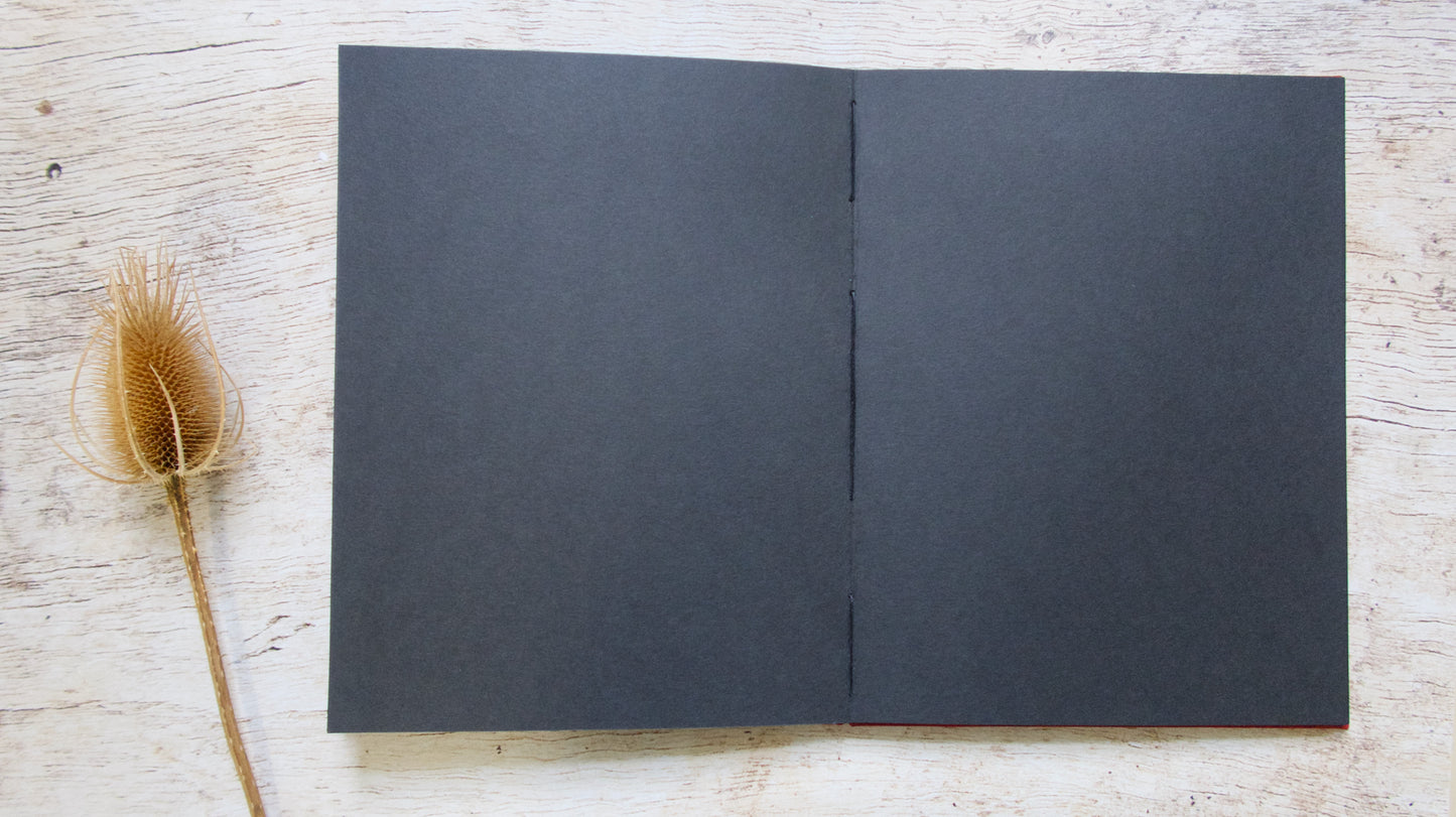 Album photos A4 portrait personnalisable – reliure copte – fait main