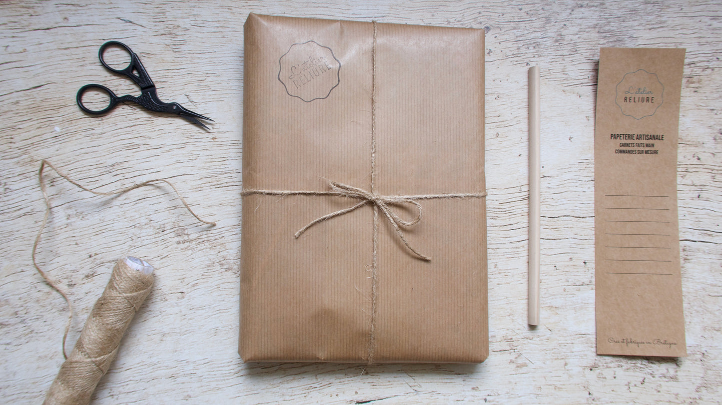 Carnet d'écriture format B6 – couverture en liège à motifs au choix