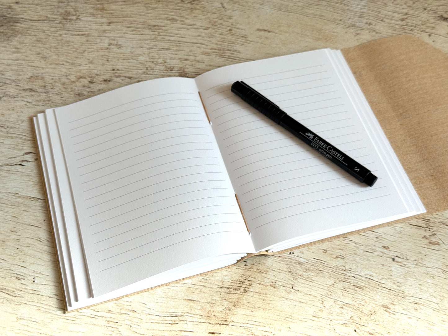 Carnet d'écriture format B6 – couverture en liège à motifs nautique