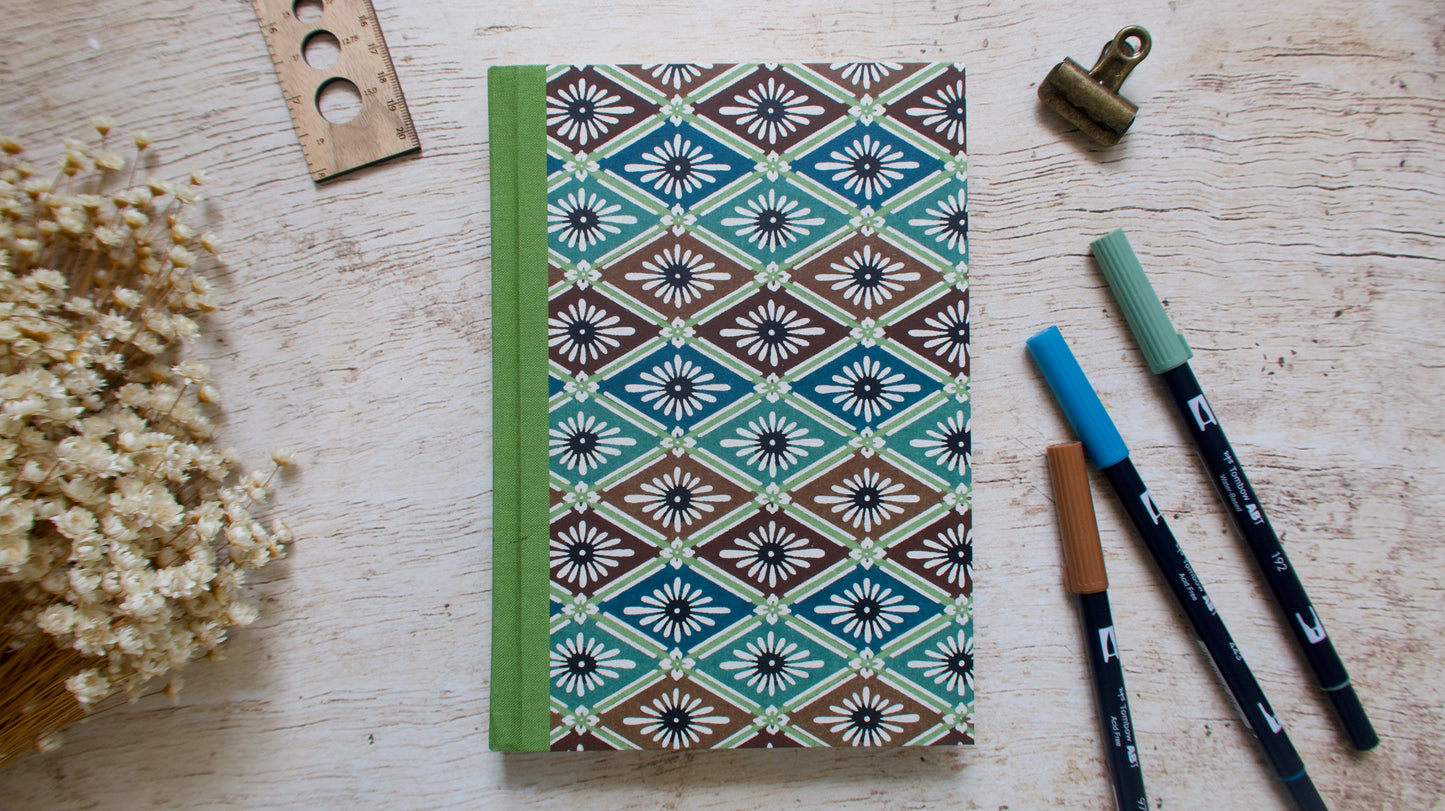 Bullet journal A5 personnalisable, couverture au choix, carnet à points fait main sur commande