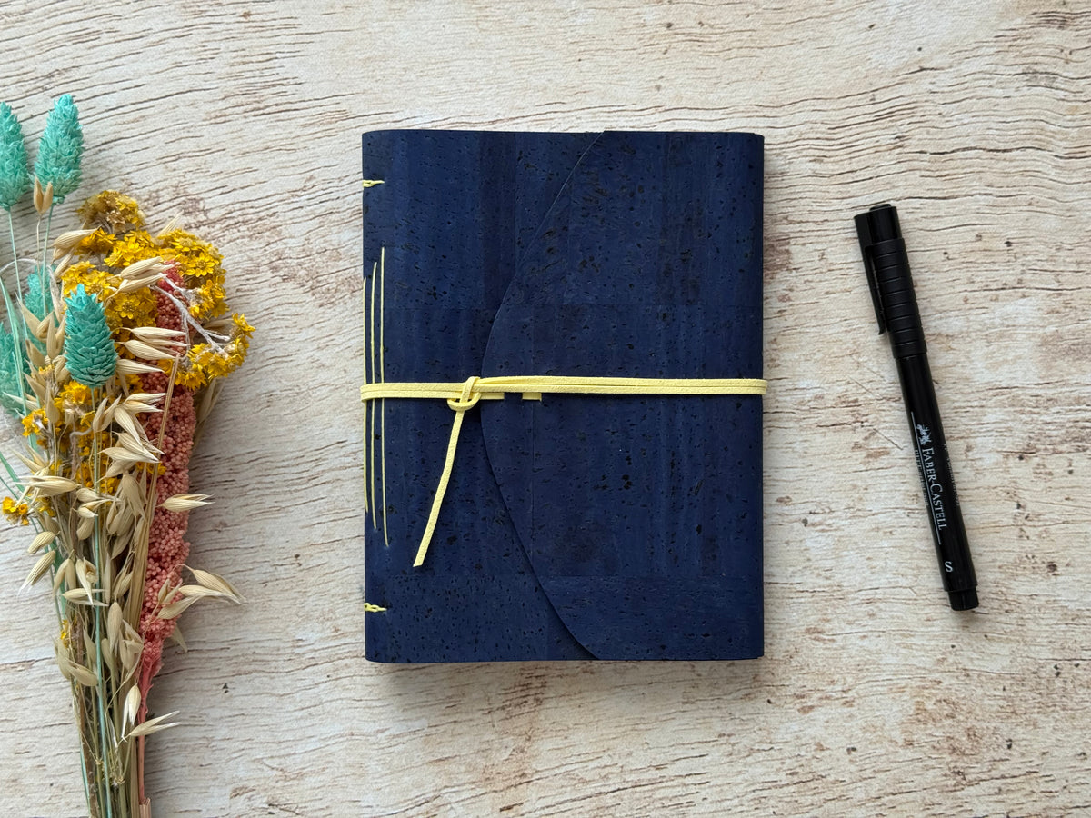 Carnet d'écriture format B6 – couverture en liège uni au choix