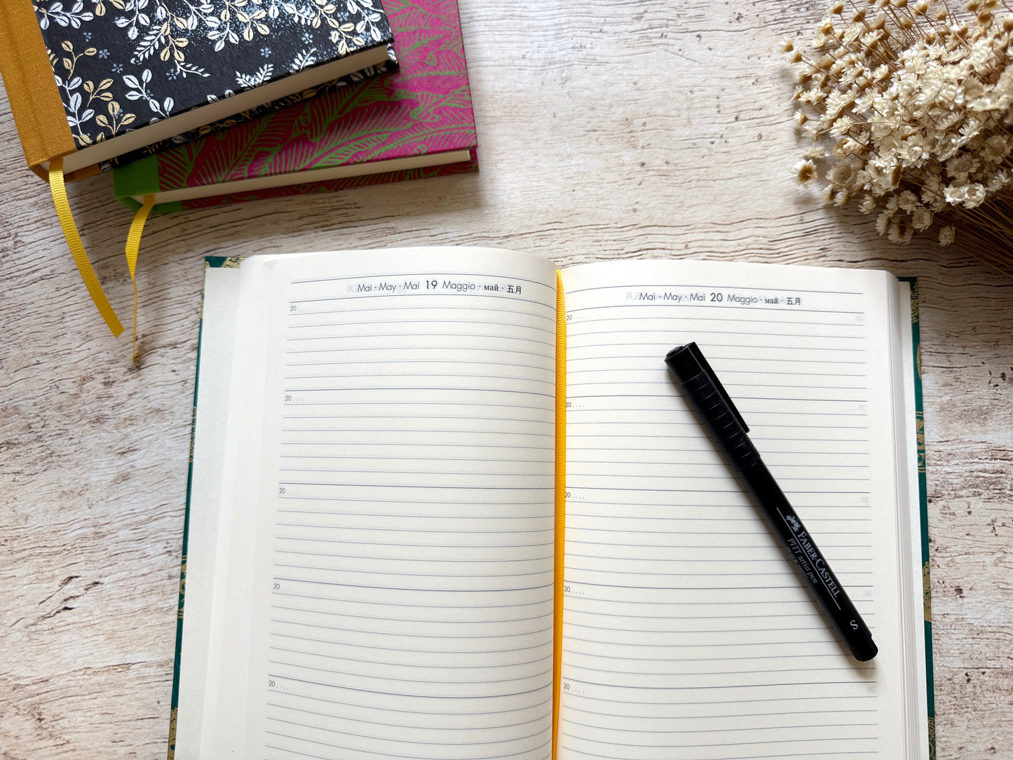 Journal perpétuel de 3 ou 5 ans personnalisable, couverture au choix, fait main sur commande