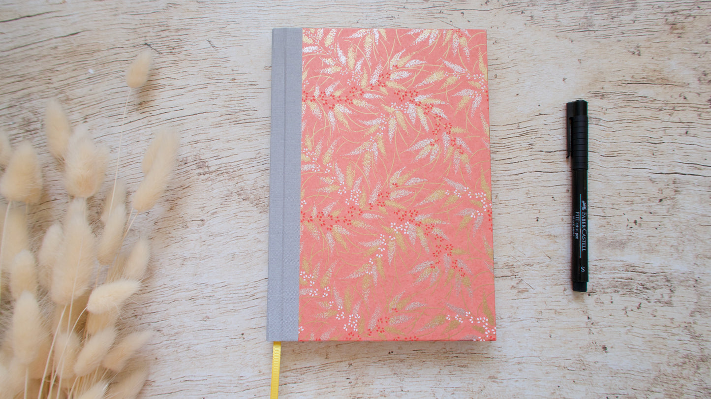 Agenda perpétuel personnalisable, couverture au choix, format moyen ou A5, fait main