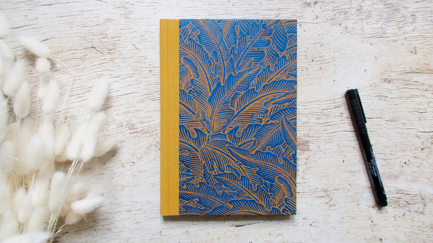 Carnet de notes A5 personnalisable couverture rigide fait main
