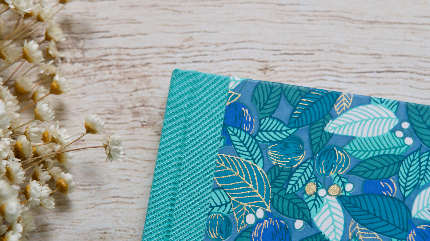 Carnet de notes format moyen personnalisable couverture rigide fait main