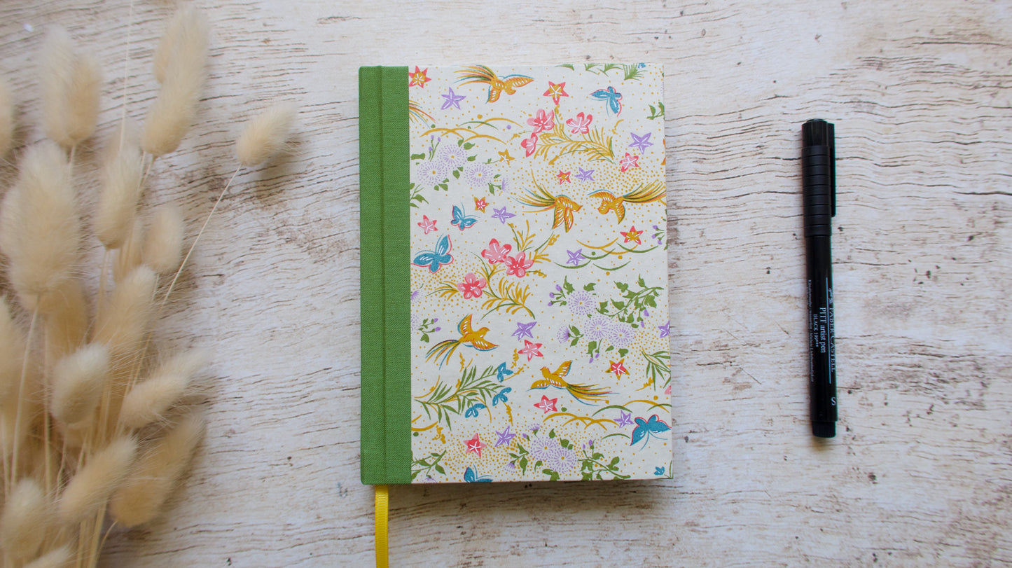 Agenda perpétuel personnalisable, couverture au choix, format moyen ou A5, fait main