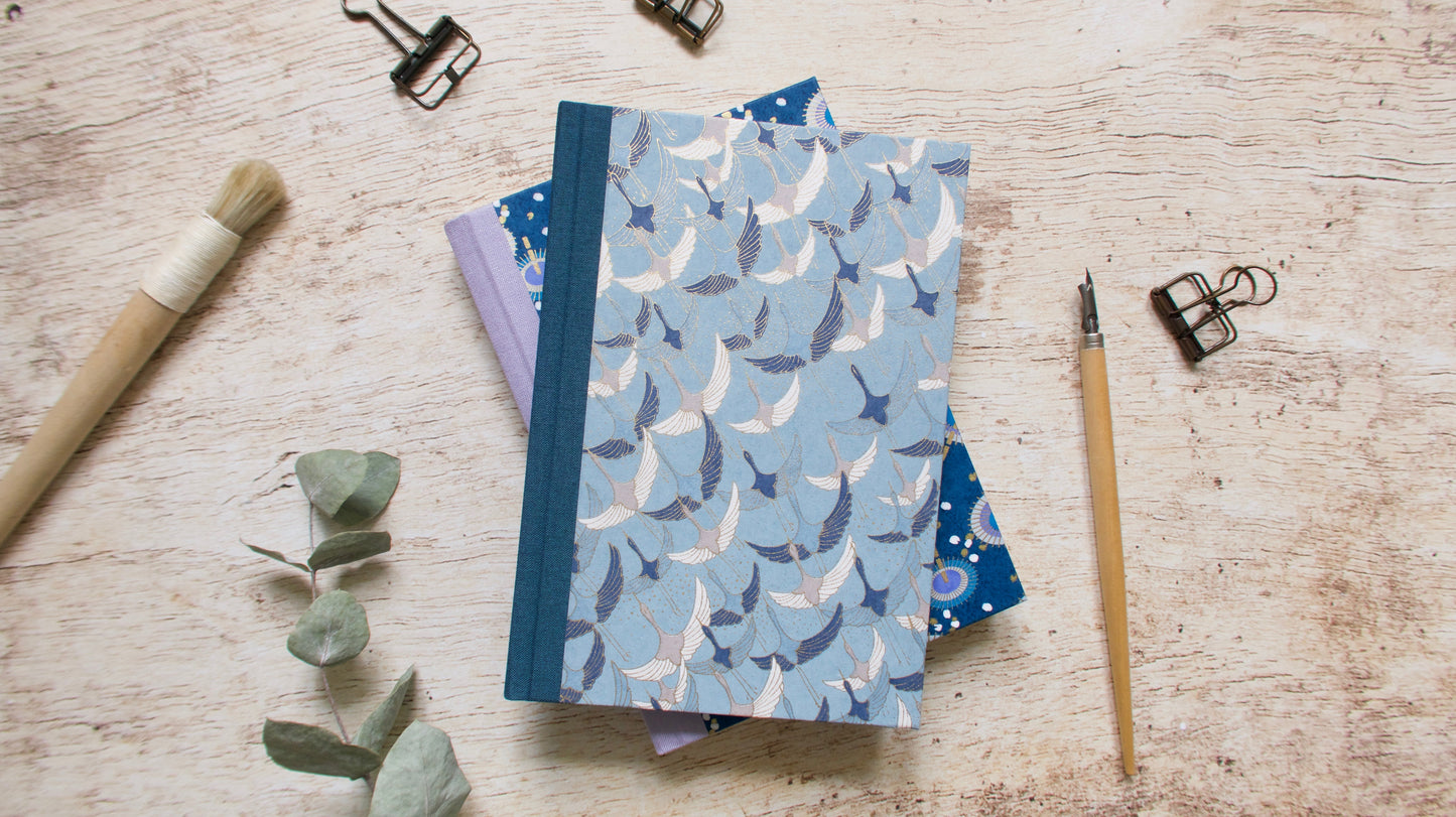 Carnet de notes A5 personnalisable couverture rigide fait main