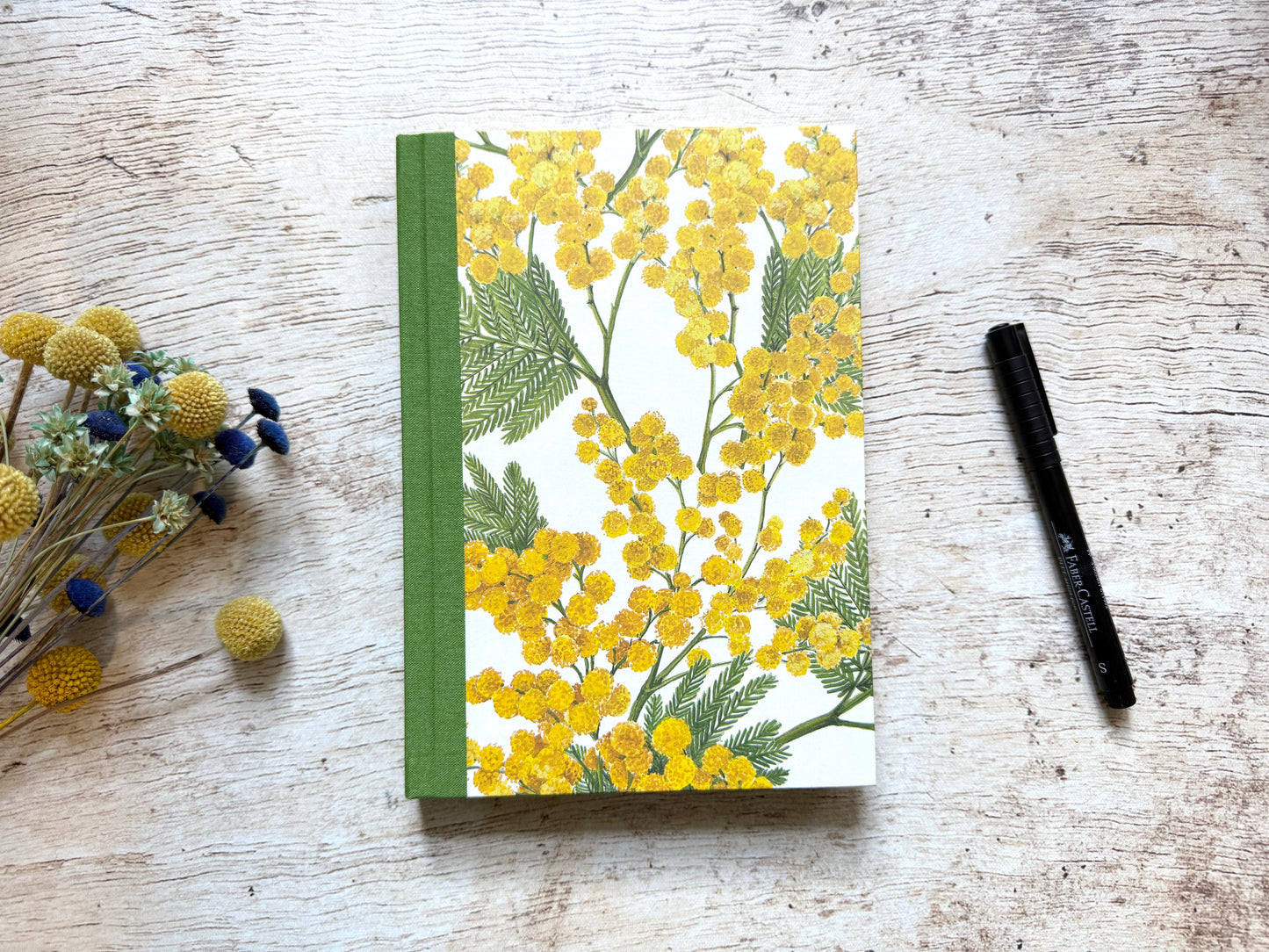 Carnet de notes A5 personnalisable couverture rigide fait main
