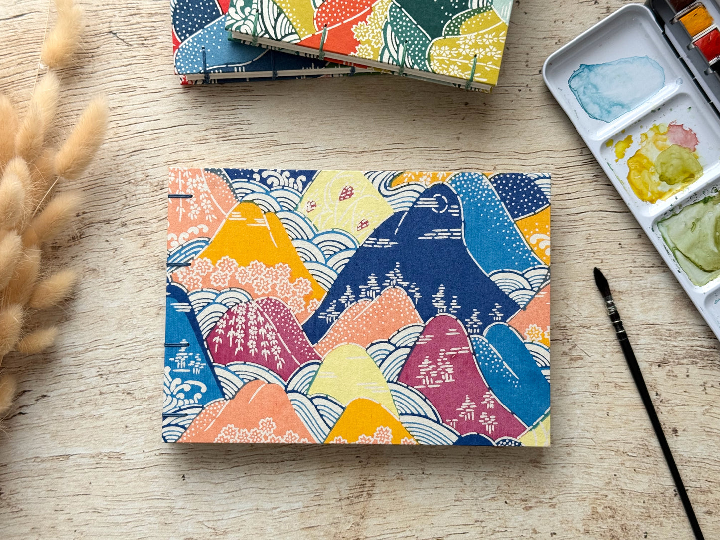 Carnet Découverte 5 papiers - Format A5 paysage - Montagnes rivières