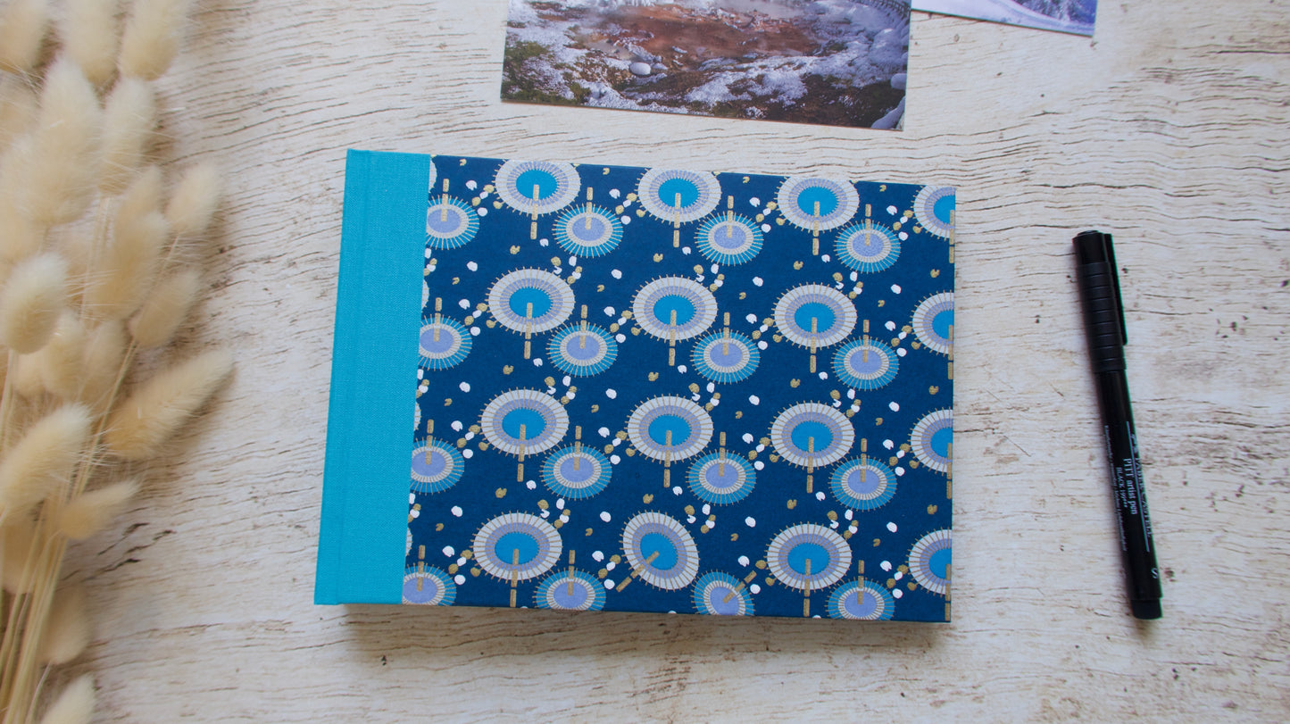 Album photos A5 paysage personnalisable reliure long stitch fait main