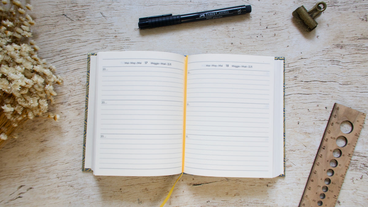 Vue des pages du journal de 3 ans