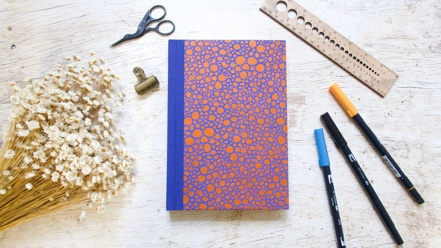 Bullet journal A5 personnalisable, couverture au choix, carnet à points fait main sur commande
