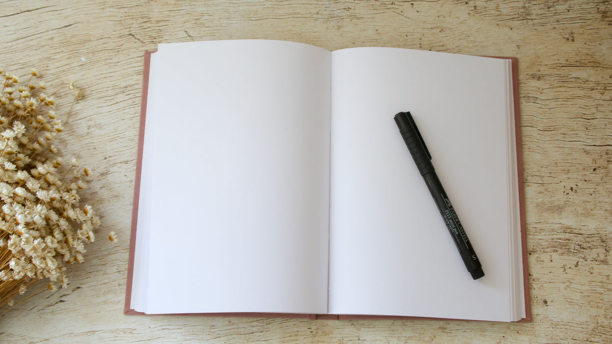 Carnet de notes A5 fait main, couverture au choix