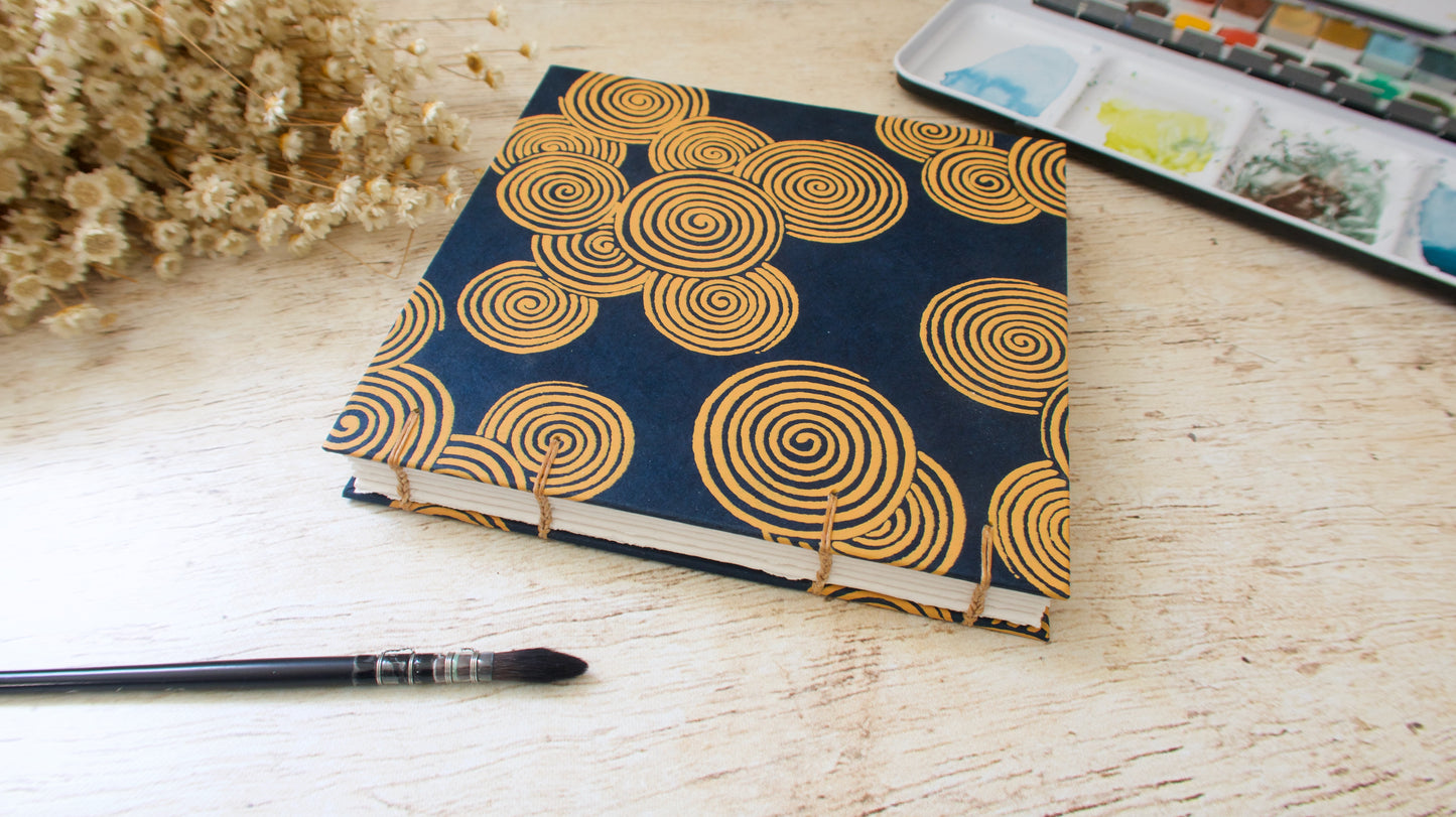 Carnet d'aquarelle Découverte Arches 3 grains - Reliure copte - Spirales
