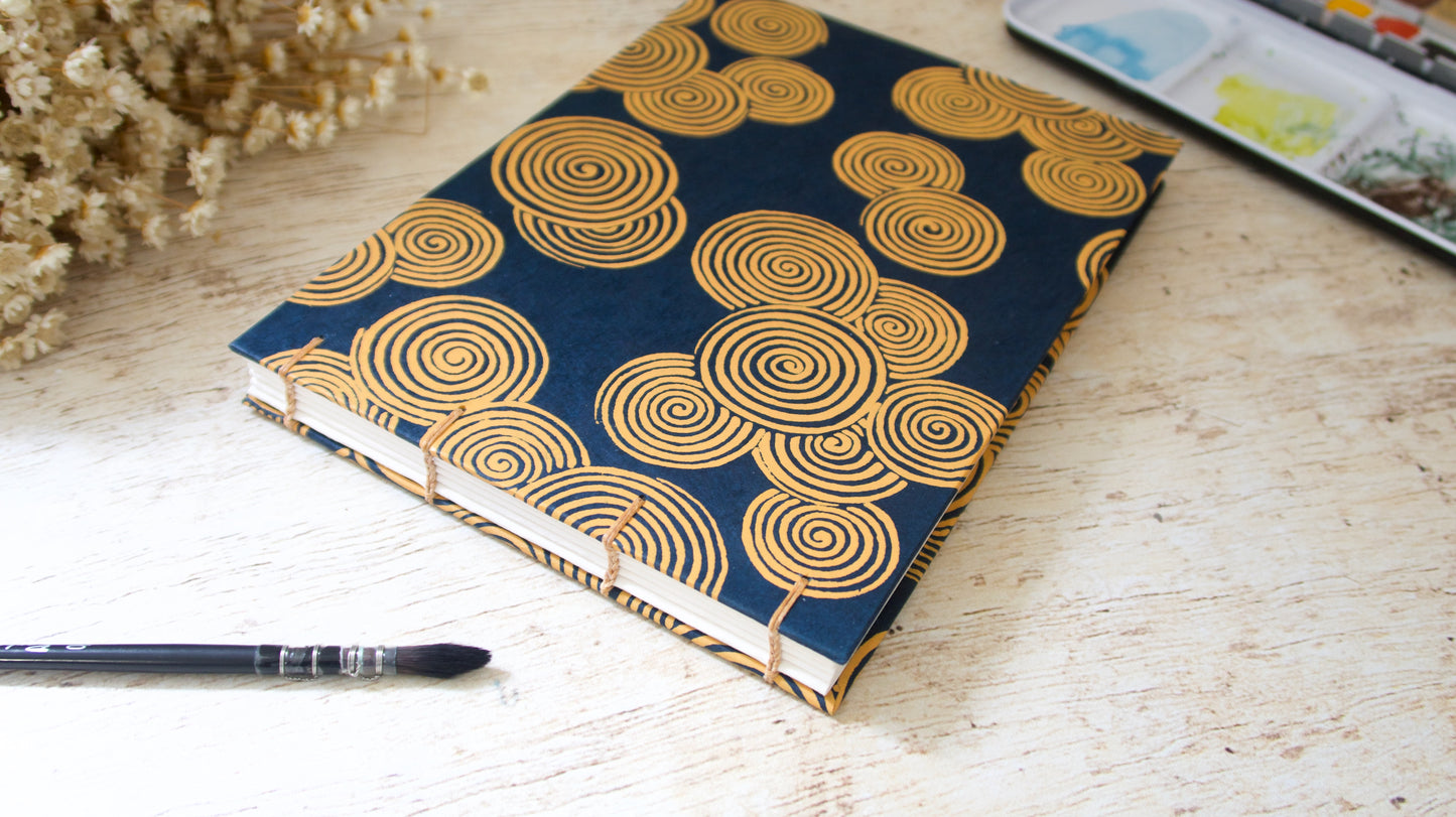 Carnet d'aquarelle Découverte Arches 3 grains - Reliure copte - Spirales