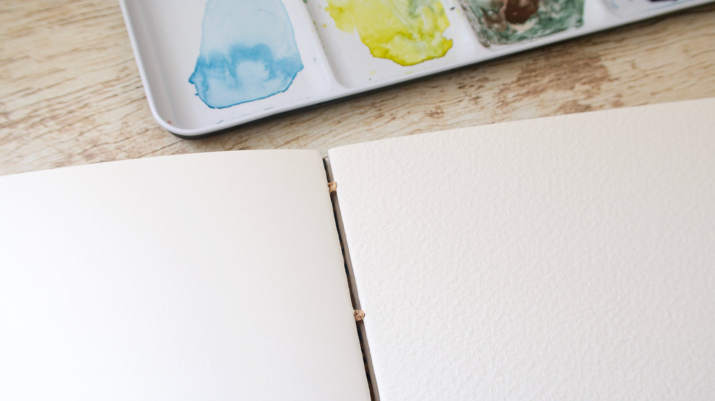 Carnet d'aquarelle Découverte Arches 3 grains - Reliure copte - Spirales