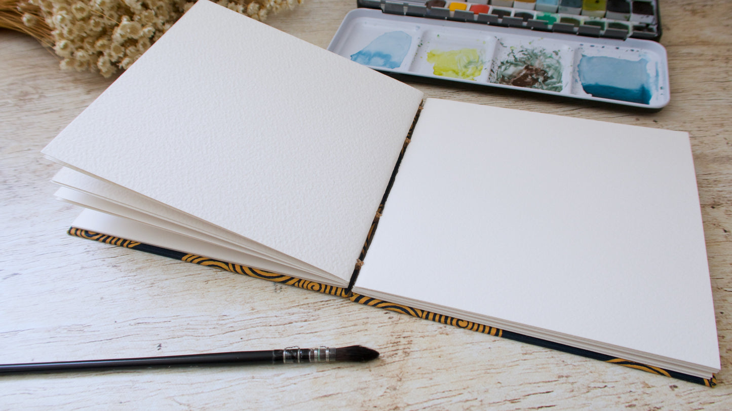 Carnet d'aquarelle Découverte Arches 3 grains - Reliure copte - Spirales