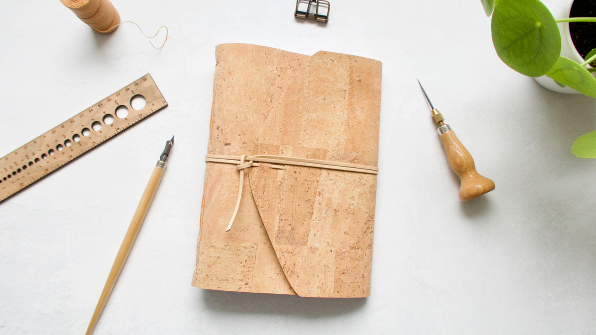 Carnet d'écriture format A5 – couverture en liège naturel